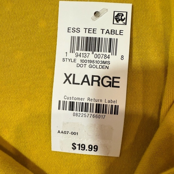 Style & Co Women Printed Polka Dot Three Button Henley Top Yellow White size XL - Picture 5 of 9